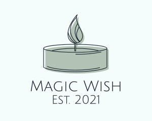 Scented Tealight Candle logo design