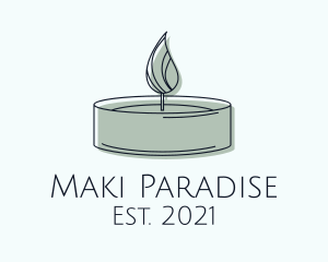 Scented Tealight Candle logo design