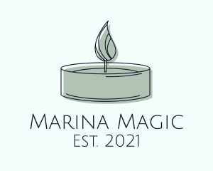 Scented Tealight Candle logo design