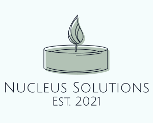 Scented Tealight Candle logo design