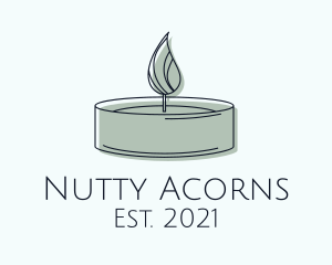 Scented Tealight Candle logo design