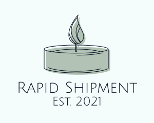 Scented Tealight Candle logo design