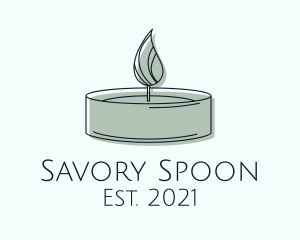 Scented Tealight Candle logo design