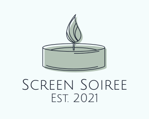 Scented Tealight Candle logo design