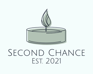 Scented Tealight Candle logo design