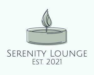 Scented Tealight Candle logo design