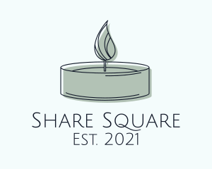 Scented Tealight Candle logo design