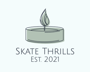 Scented Tealight Candle logo design