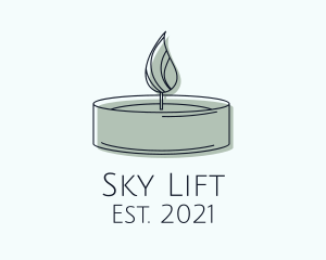 Scented Tealight Candle logo design