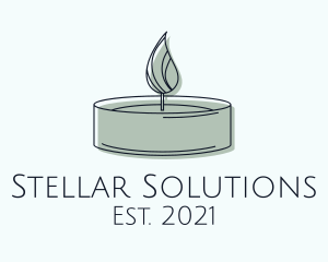 Scented Tealight Candle logo design