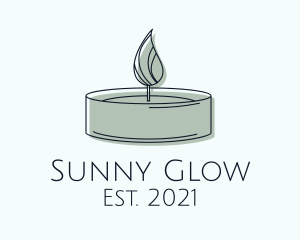 Scented Tealight Candle logo design