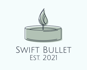 Scented Tealight Candle logo design