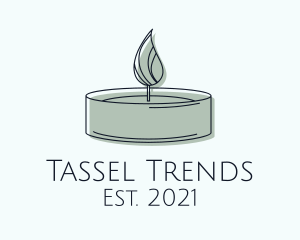 Scented Tealight Candle logo design