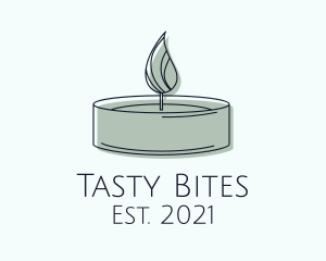 Scented Tealight Candle logo design