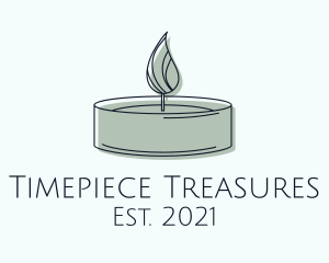 Scented Tealight Candle logo design