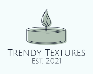 Scented Tealight Candle logo design