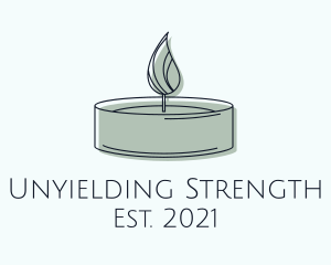 Scented Tealight Candle logo design