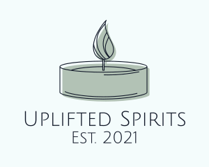 Scented Tealight Candle logo design