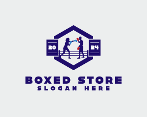 Boxing Sparring Training logo design