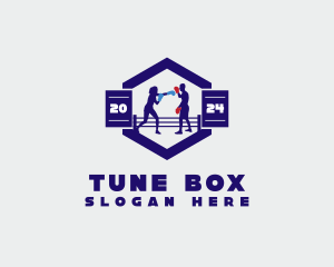 Boxing Sparring Training logo design