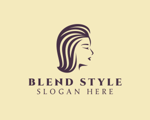 Beautiful Lady Hair Styling logo design