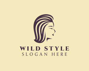 Beautiful Lady Hair Styling logo design