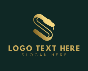 Exotic - Elegant Serpent Letter S logo design