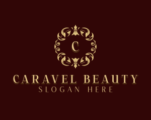 Stylish Floral Salon logo design