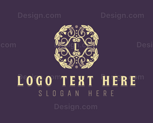 Floral Garden Wedding Logo