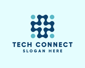 Digital Tech Cross logo design