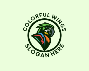 Wild Parrot Bird logo