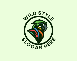 Wild Parrot Bird logo design