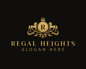 Regal Horse Crest logo design