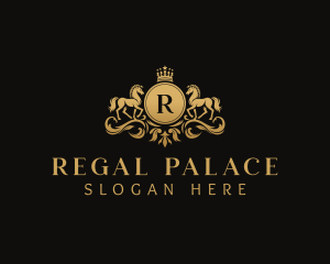 Regal Horse Crest logo design