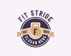 Kettlebell Fitness Workout logo design