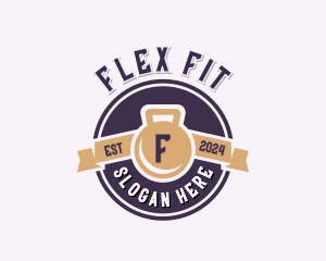 Kettlebell Fitness Workout logo design