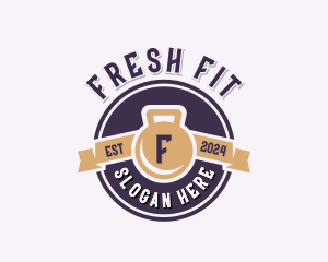 Kettlebell Fitness Workout logo design