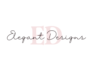 Feminine Fashion Designer logo design