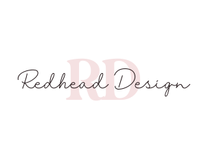 Feminine Fashion Designer logo design