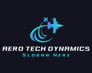 Jet Aircraft Flight  logo design