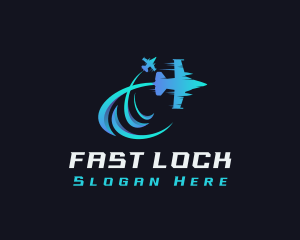 Jet Aircraft Flight  logo design