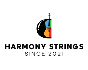 Music Violin Instrument logo
