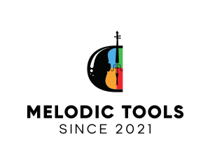 Music Violin Instrument logo