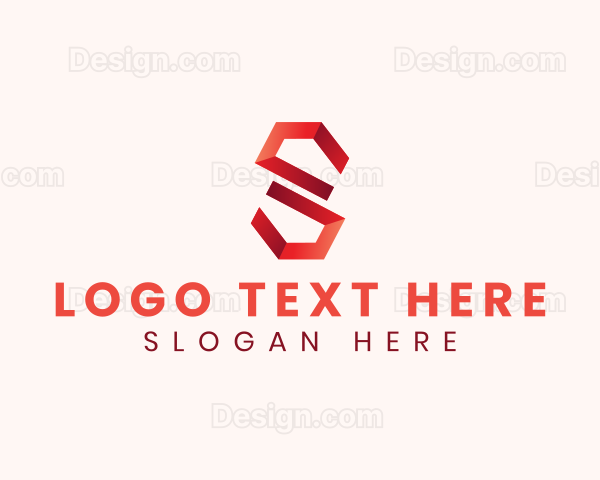 Creative Digital Letter S Logo