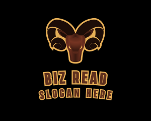 Ram Animal Horn logo design