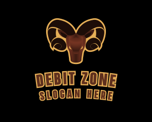 Ram Animal Horn logo design