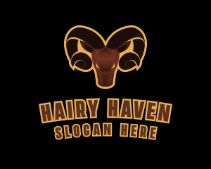 Ram Animal Horn logo design