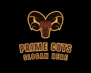 Ram Animal Horn logo design