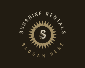 Grunge Summer Sun logo