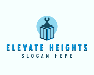 Elevator Repair Wrench logo design